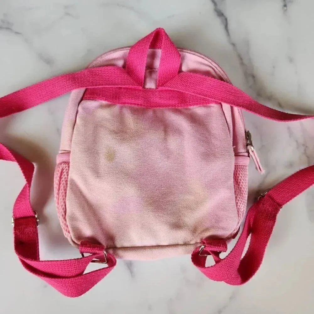 Disney Minnie little girls pink backpack fuzzy face small travel size Target